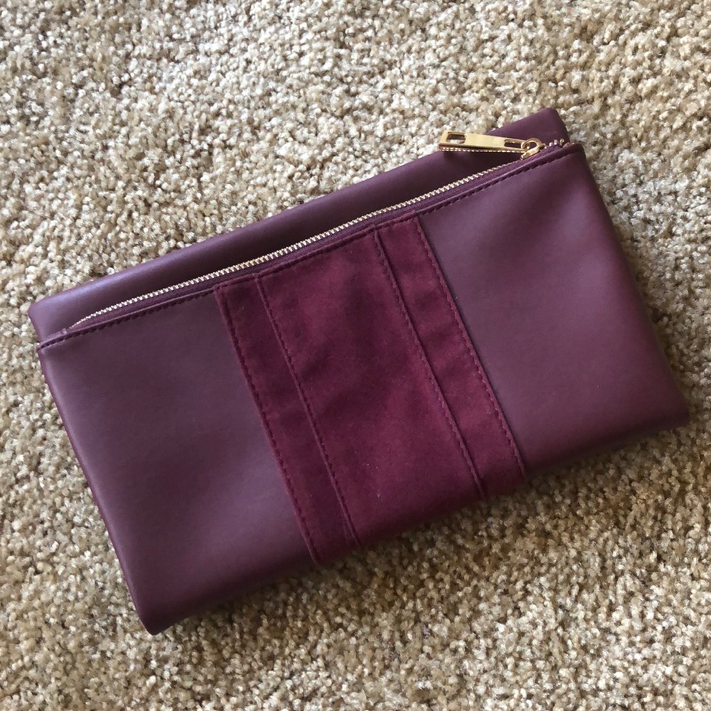NWOT Maroon Clutch